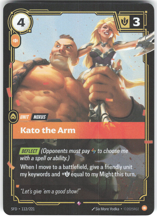 Kato the Arm Rare Spiritforged 112/221 NM