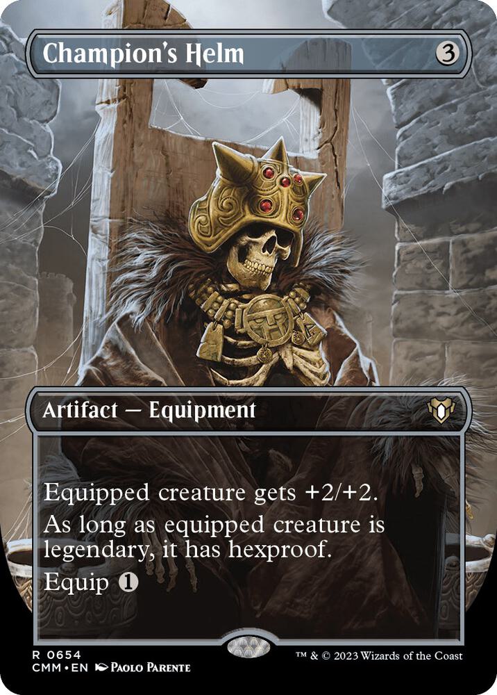 Champion's Helm (Borderless) 654 Rare Commander Masters NM/M