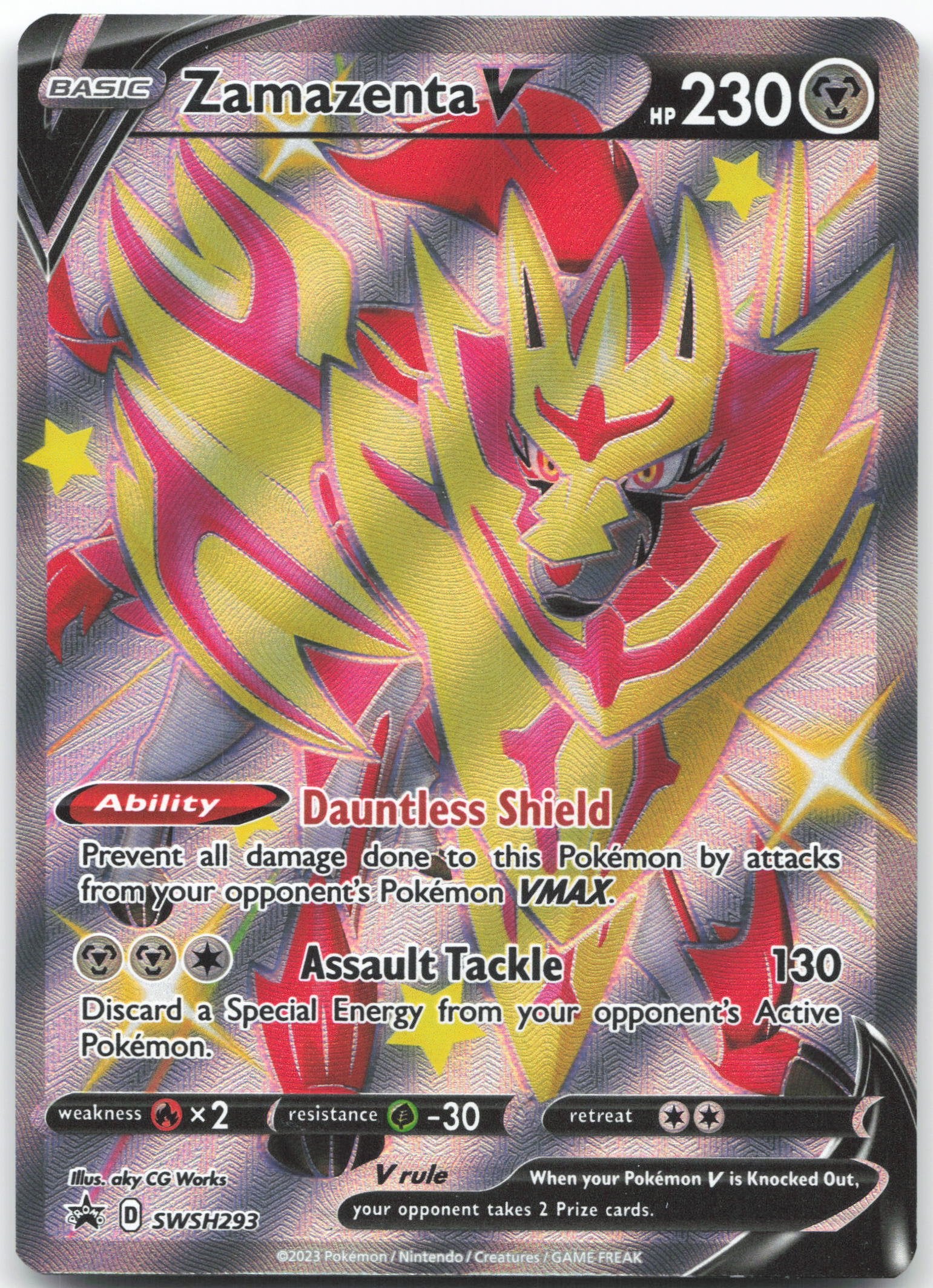 Zamazenta V (Shiny) - Promo SWSH: Sword & Shield Promo Cards SWSH293 NM