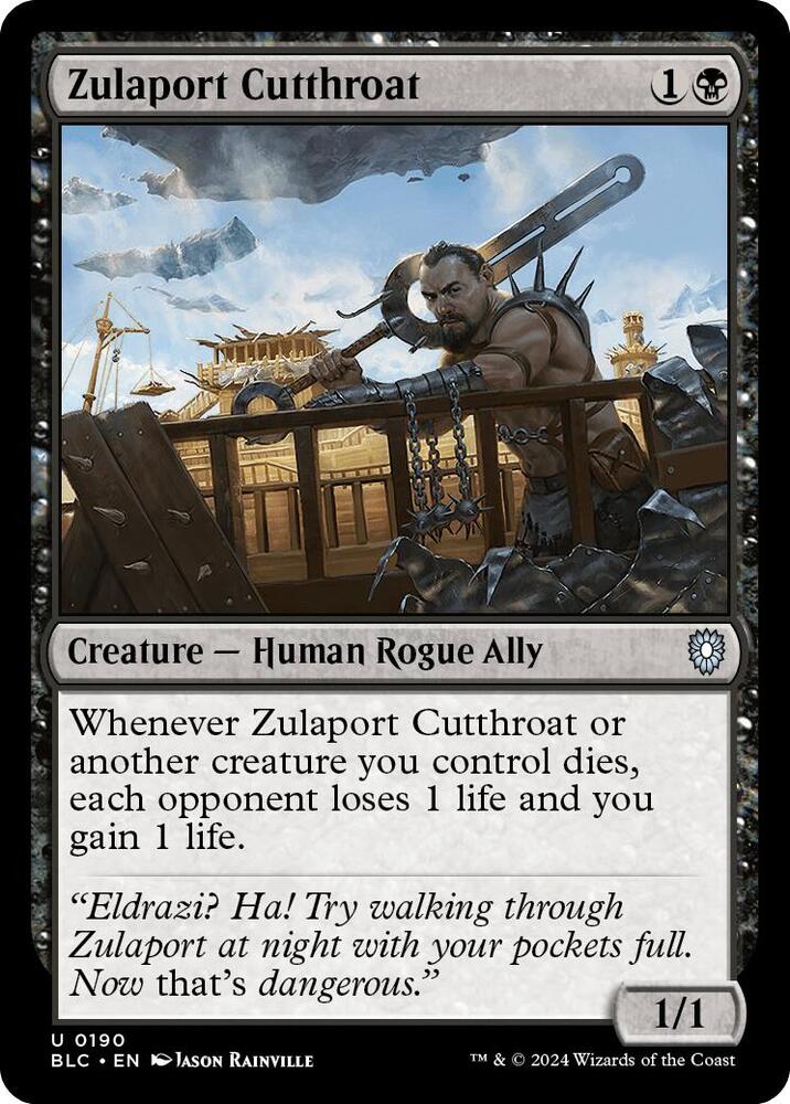 Zulaport Cutthroat 190 Uncommon Commander: Bloomburrow NM/M