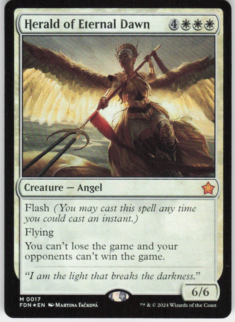 Herald of Eternal (Foil) Dawn M Foundations 17 NM