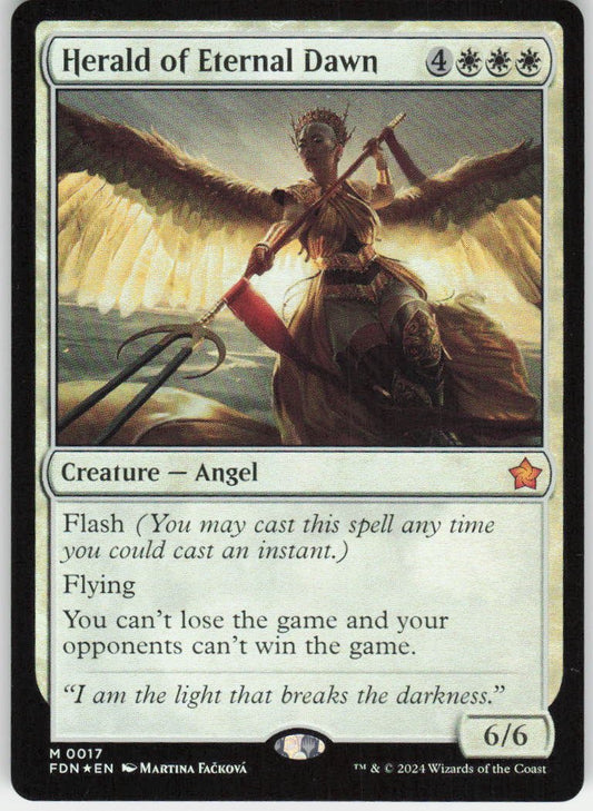 Herald of Eternal (Foil) Dawn M Foundations 17 NM
