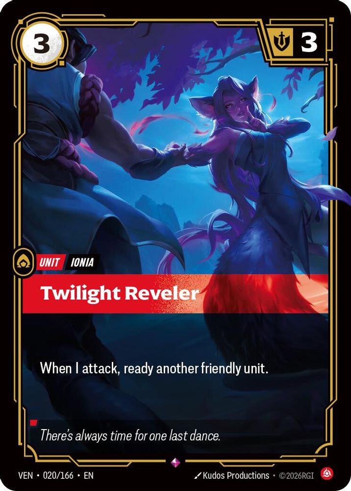 Twilight Reveler 020/166 Rare Vendetta NM/M