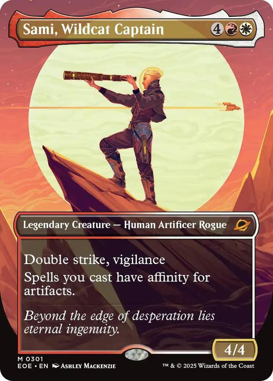 Sami, Wildcat Captain (Borderless) 301 Mythic Edge of Eternities NM/M