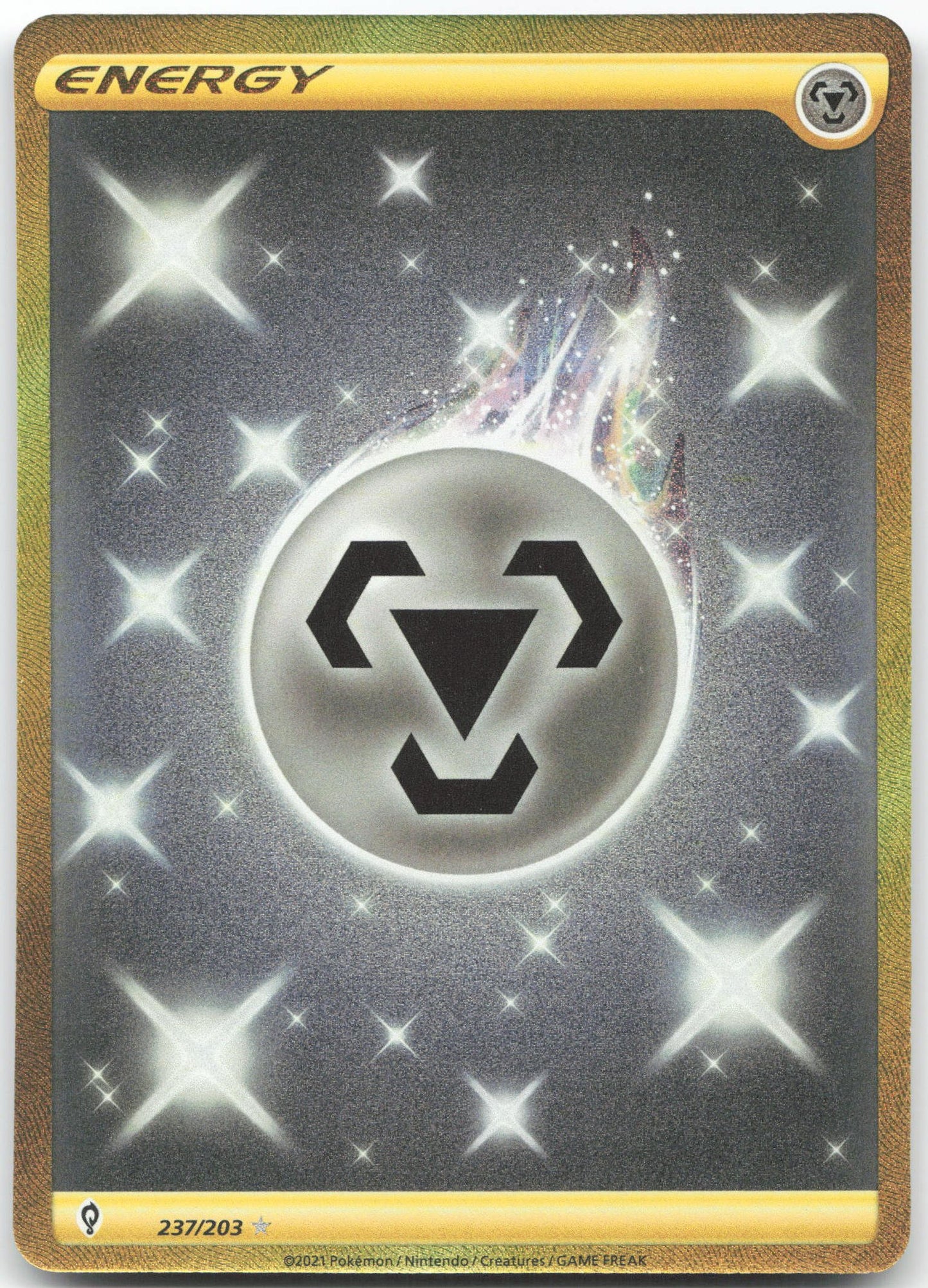 Metal Energy (Secret) Secret Rare SWSH07: Evolving Skies 237/203 NM