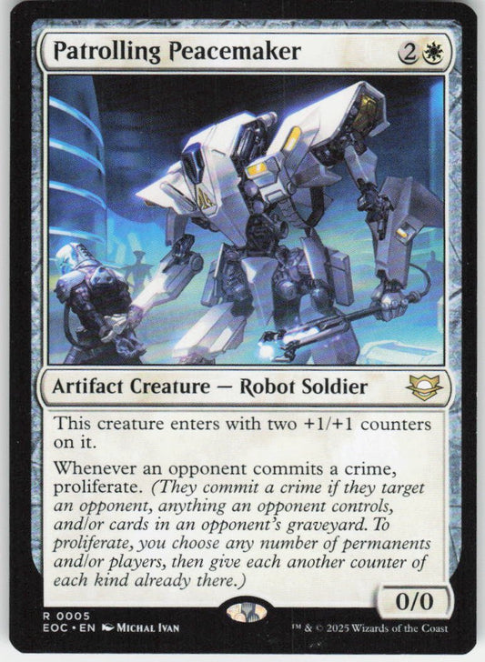 Patrolling Peacemaker R Commander: Edge of Eternities 5 NM