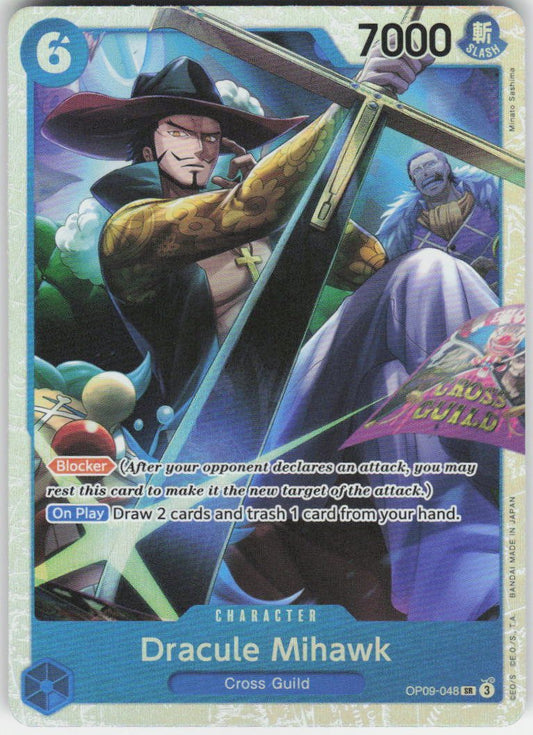 Dracule Mihawk SR Emperors in the New World OP09-048 NM