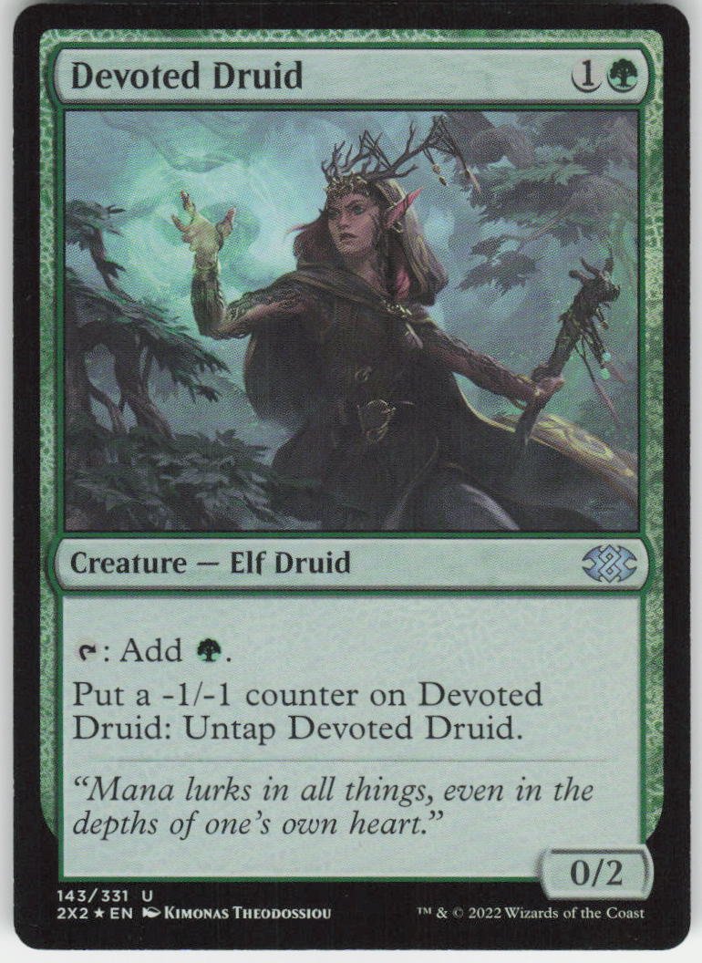 Devoted Druid U Double Masters 2022 143 NM