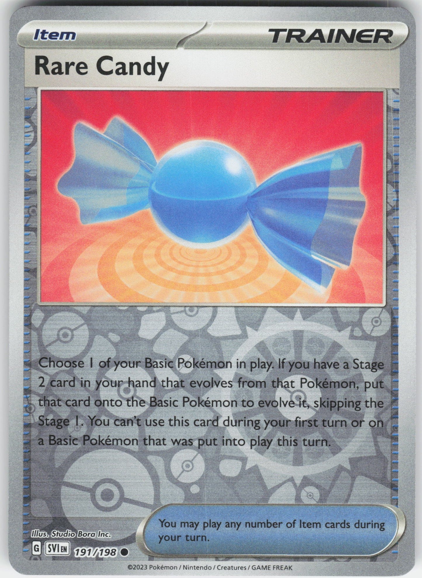 Rare Candy - Common SV01: Scarlet & Violet Base Set 191/198 NM Rev Holo