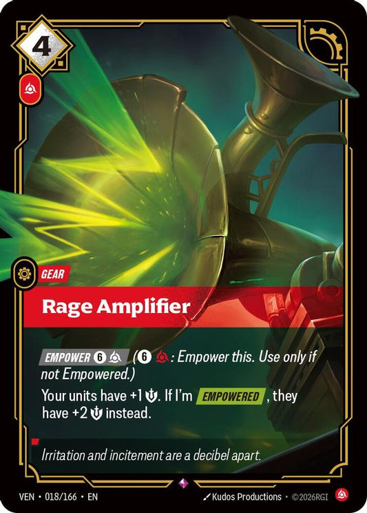 Rage Amplifier 018/166 Rare Vendetta NM/M