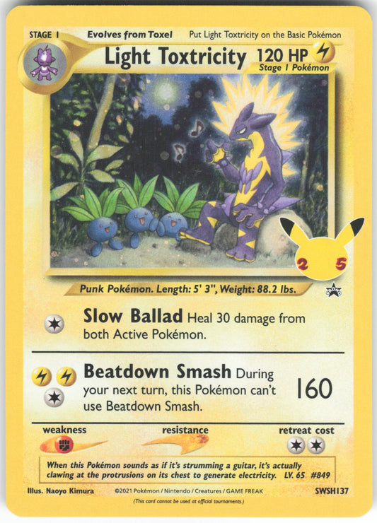 Light Toxtricity SWSH137 Promo Sword & Shield Promo Holo LP