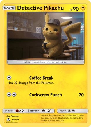 Detective Pikachu - SM190 Promo Sun & Moon Promo Holo NM/M