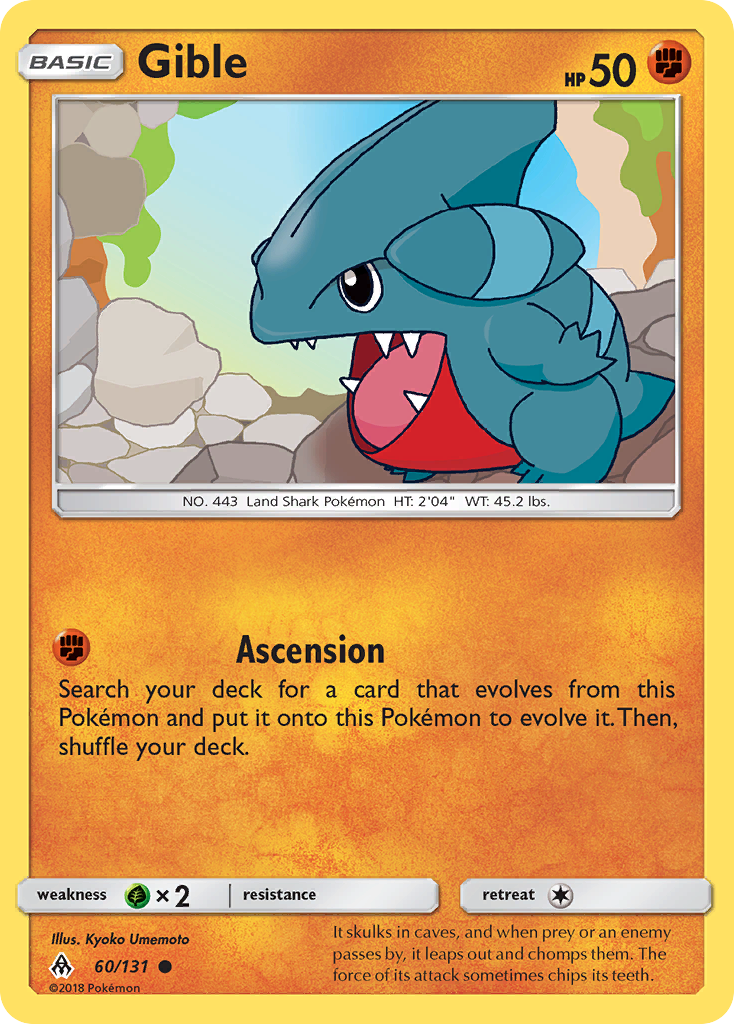 Gible 60/131 Common Forbidden Light NM/LP