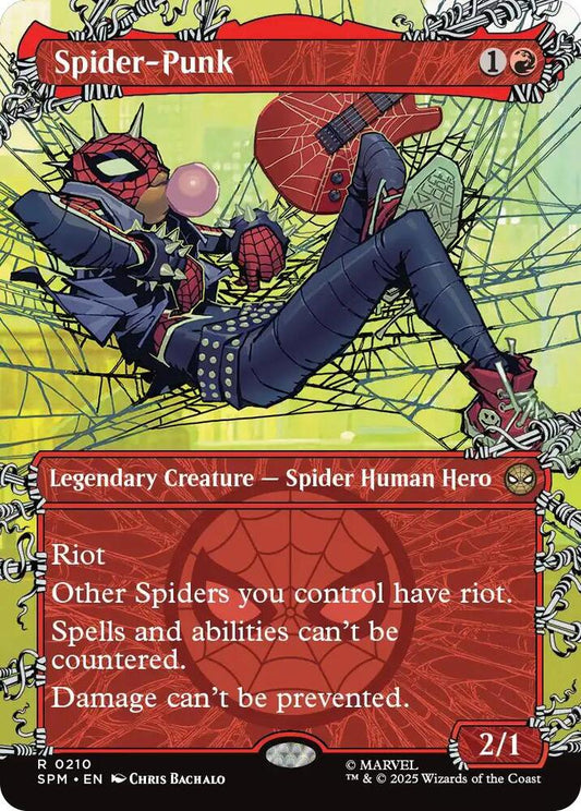 Spider-Punk (0210) (Borderless) 210 Foil Rare Marvel's Spider-Man NM/M