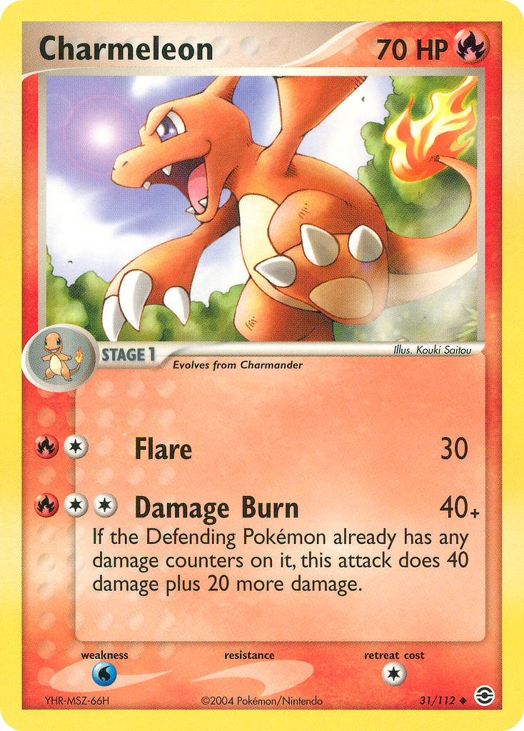 Charmeleon 31/112 Uncommon FireRed & LeafGreen LP