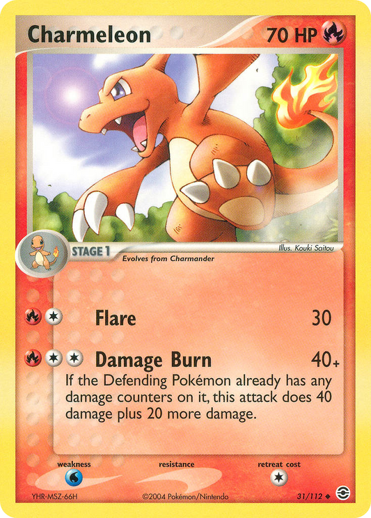 Charmeleon 31/112 Uncommon FireRed & LeafGreen LP