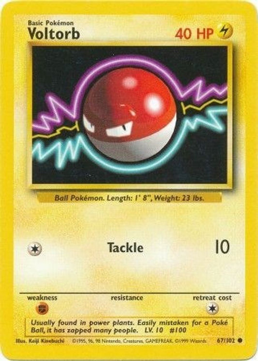 Voltorb 67/102 Common Base Set Unlimited NM/M