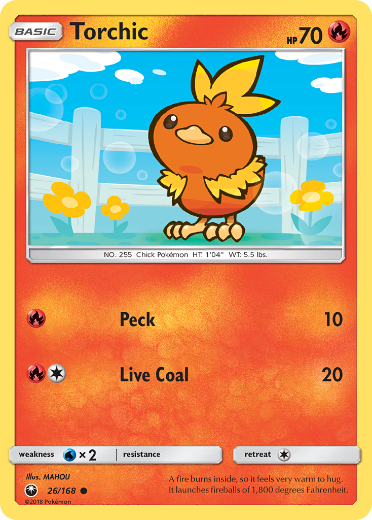 Torchic 26/168 Common Celestial Storm NM/LP