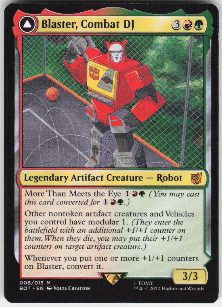 Blaster, Combat DJ M Universes Beyond: Transformers 8 NM