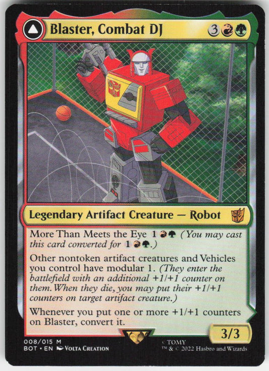 Blaster, Combat DJ M Universes Beyond: Transformers 8 NM