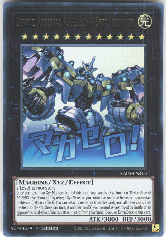 Divine Arsenal AA-ZEUS - Sky Thunder Ultra Rare Rarity Collection 5 RA05-EN103 NM