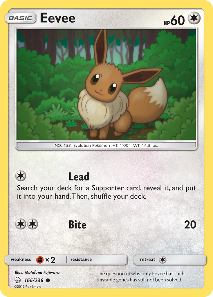 Eevee 166/236 Common Cosmic Eclipse NM/M