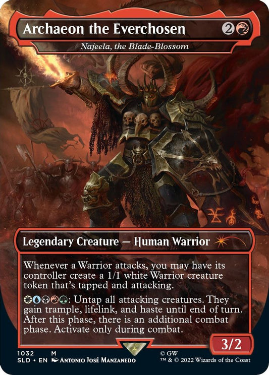 Archaeon the Everchosen - Najeela, the Blade-Blossom (Borderless) 1032 Secret Lair Drop Series NM/M