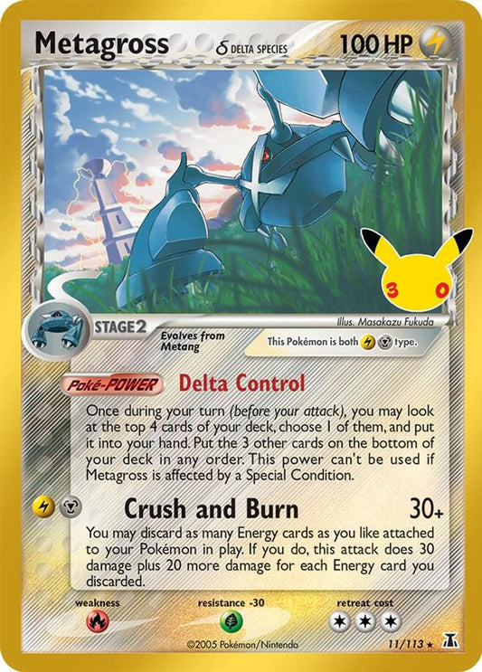 Metagross (Delta Species) 11/113 ME: 30th Celebration Classic Collection Holo NM/M