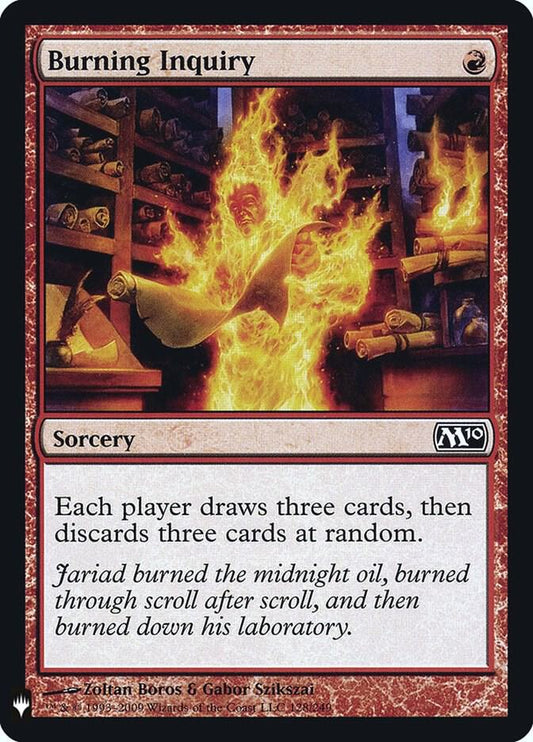 Burning Inquiry 128 Common The List Reprints NM/M
