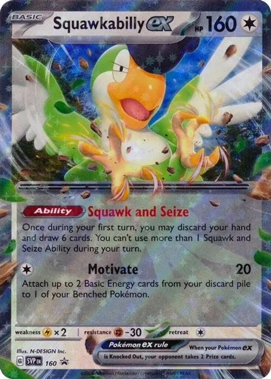 Squawkabilly ex 160 Promo Scarlet & Violet Promo Holo NM/M