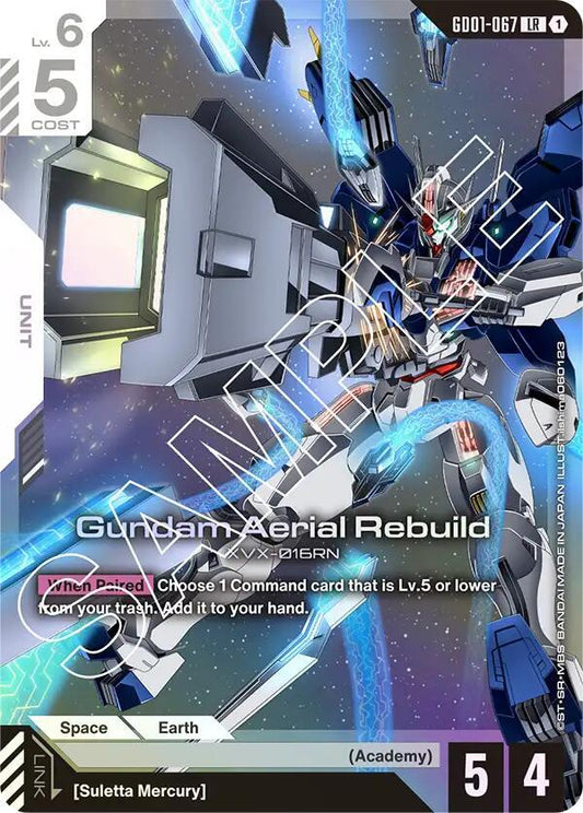 Gundam Aerial Rebuild GD01-067 LR Newtype Rising NM/M