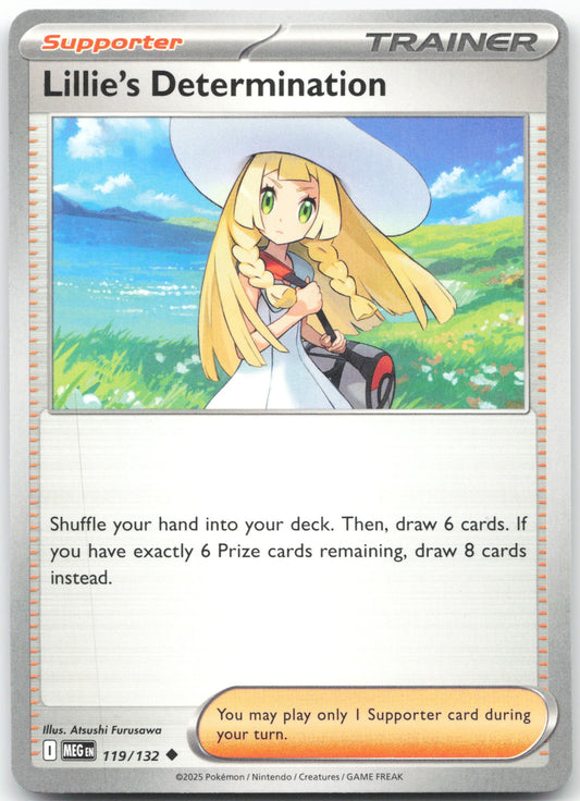 Lillie's Determination - Uncommon ME01: Mega Evolution 119/132 NM
