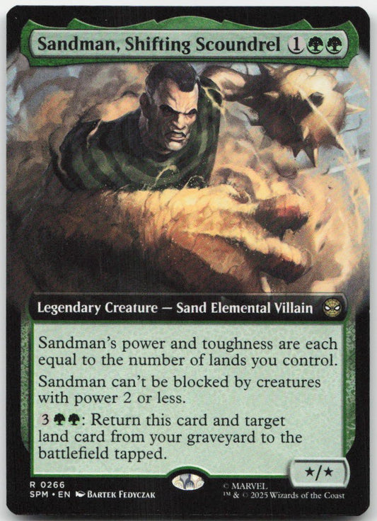 Sandman, Shifting Scoundrel (Extended Art) R Marvel's Spider-Man 266 NM