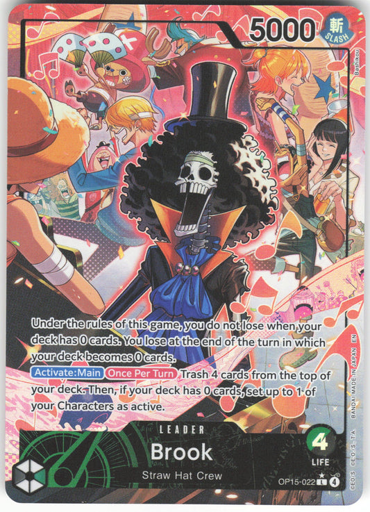Brook () (Alternate Art) L Adventure on Kami's Island OP15-022 NM