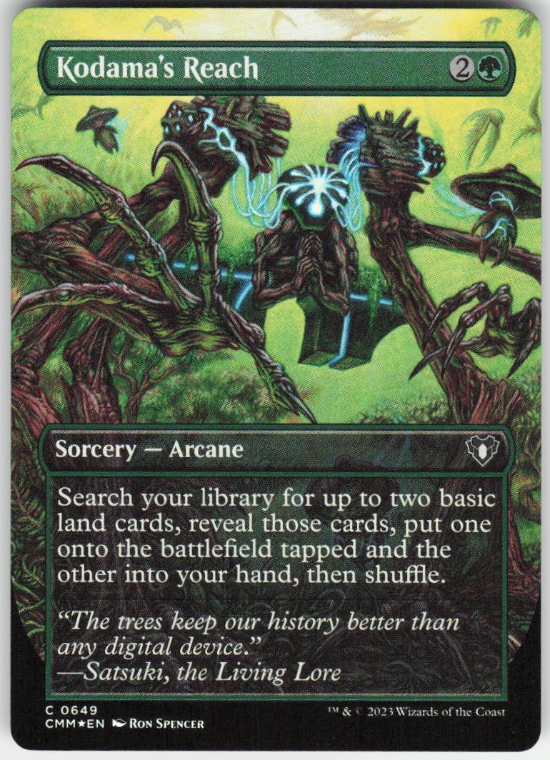 Kodama's Reach (Borderless) C Commander Masters 649 NM
