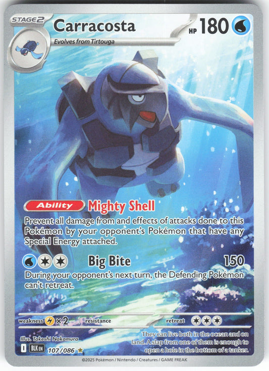 Carracosta - Illustration Rare SV: Black Bolt 107/086 NM