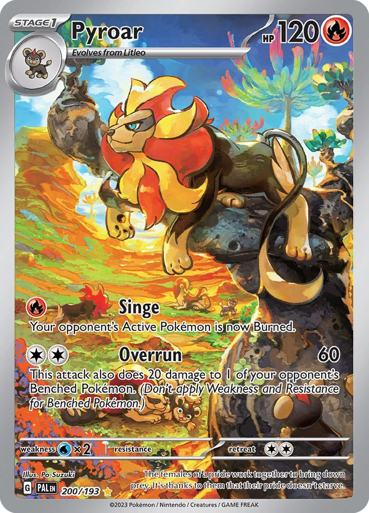 Pyroar 200/193 Illustration Rare Paldea Evolved NM/M