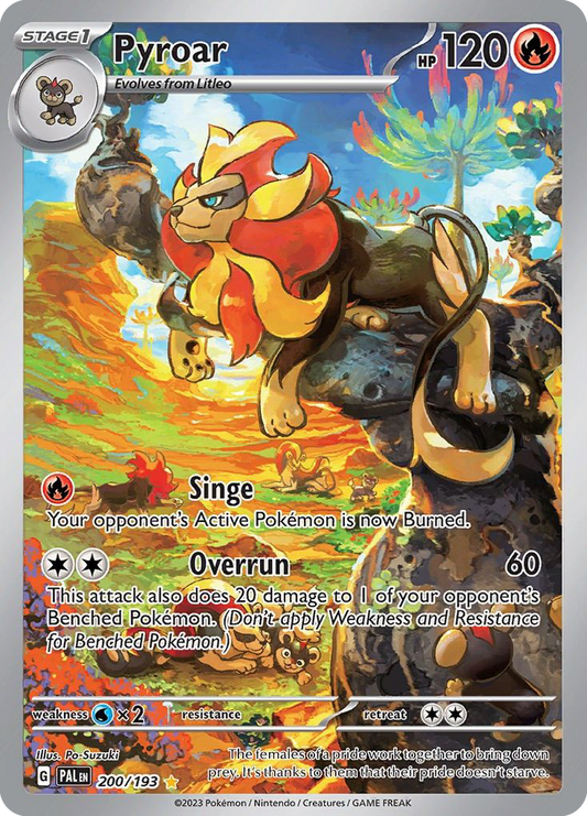 Pyroar 200/193 Illustration Rare Paldea Evolved NM/M