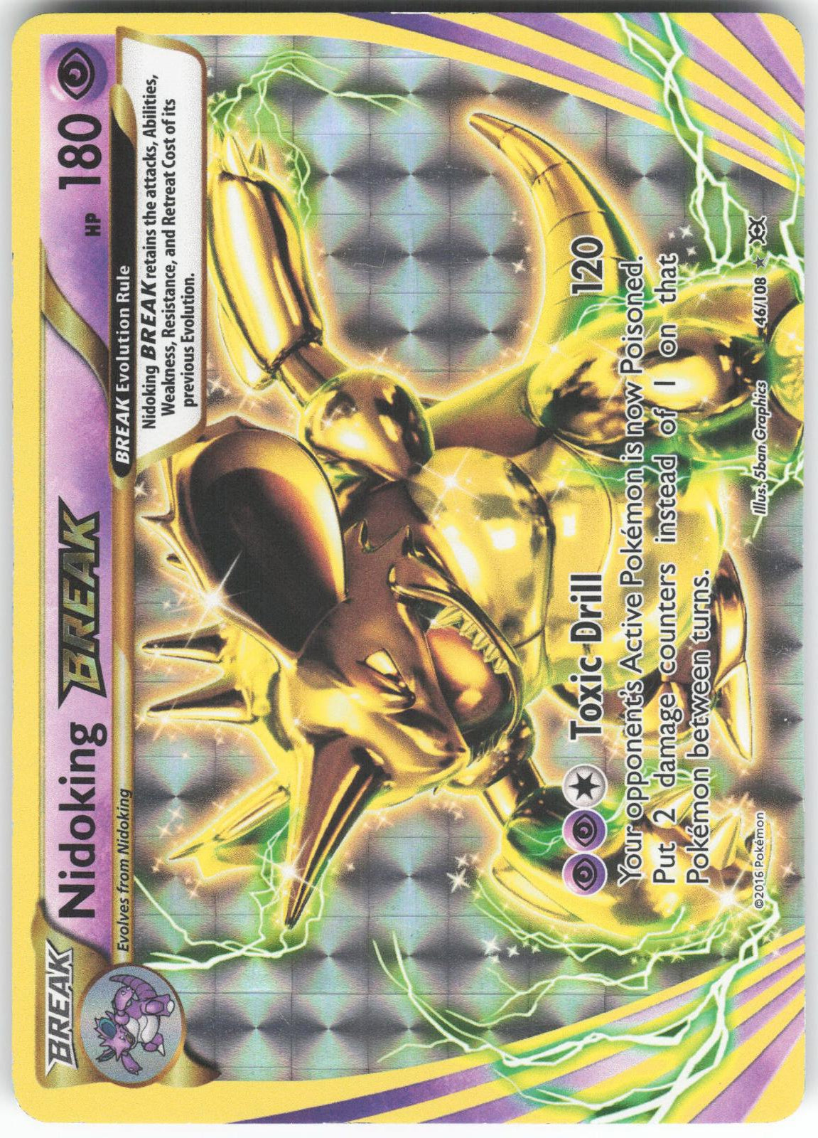Nidoking BREAK (oc) 46/108 BREAK Rare Evolutions LP
