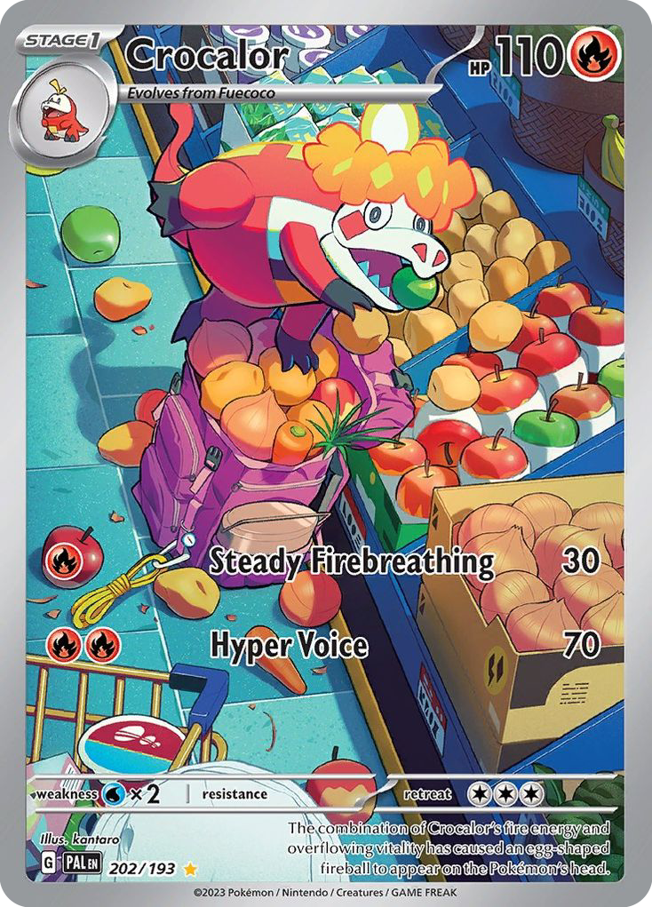 Crocalor 202/193 Illustration Rare Paldea Evolved NM/M