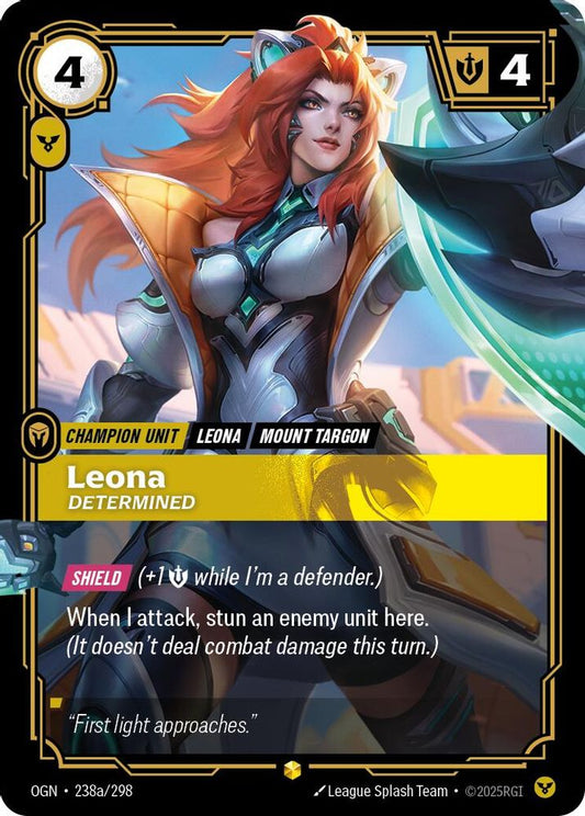 Leona - Determined (Alternate Art) 238A/298 Showcase Origins NM/M