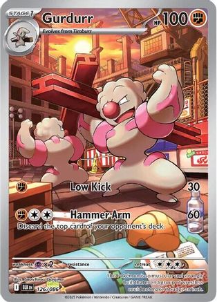 Gurdurr 126/086 Illustration Rare Black Bolt Holo NM/M