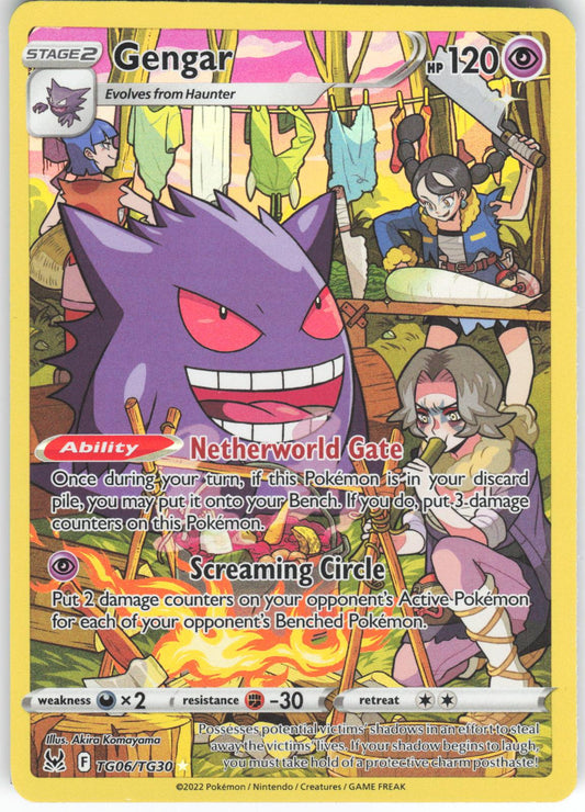 Gengar (oc) TG06/TG30 Trainer Gallery Rare Lost Origin Trainer Gallery Holo NM/M