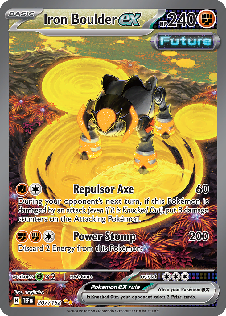 Iron Boulder ex 207/162 Special Illustration Rare Temporal Forces NM/M