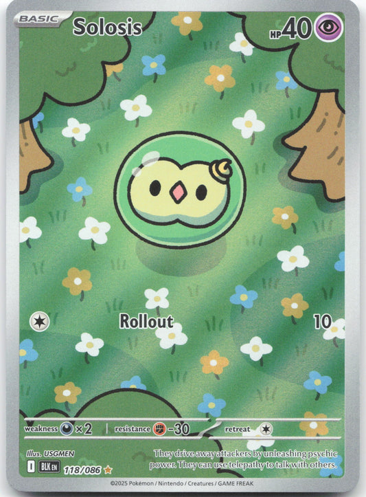 Solosis - Illustration Rare SV: Black Bolt 118/086 NM