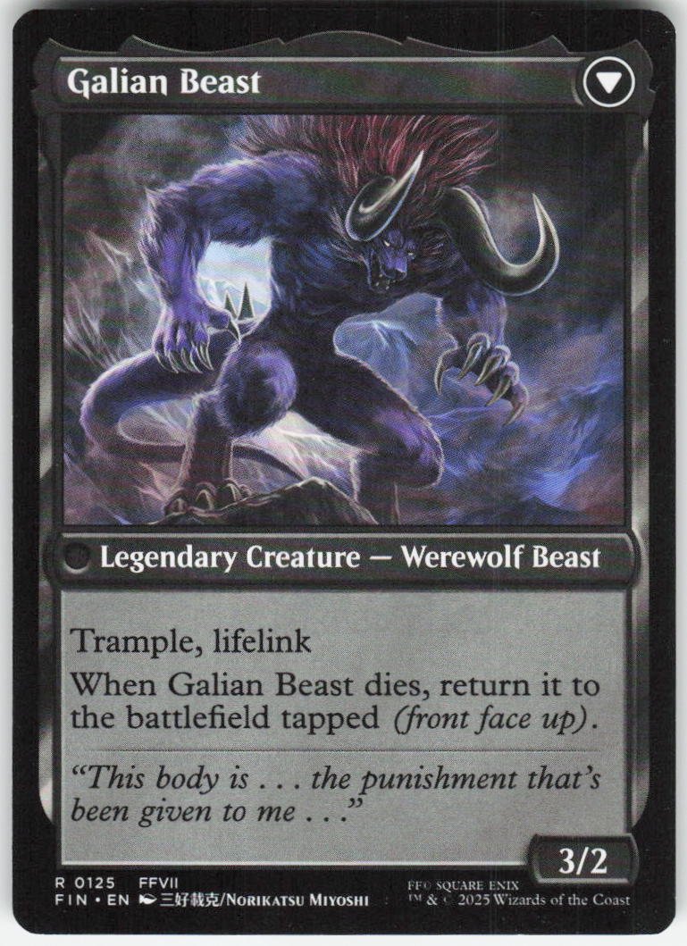 Vincent Valentine R FINAL FANTASY 125 NM (Back)