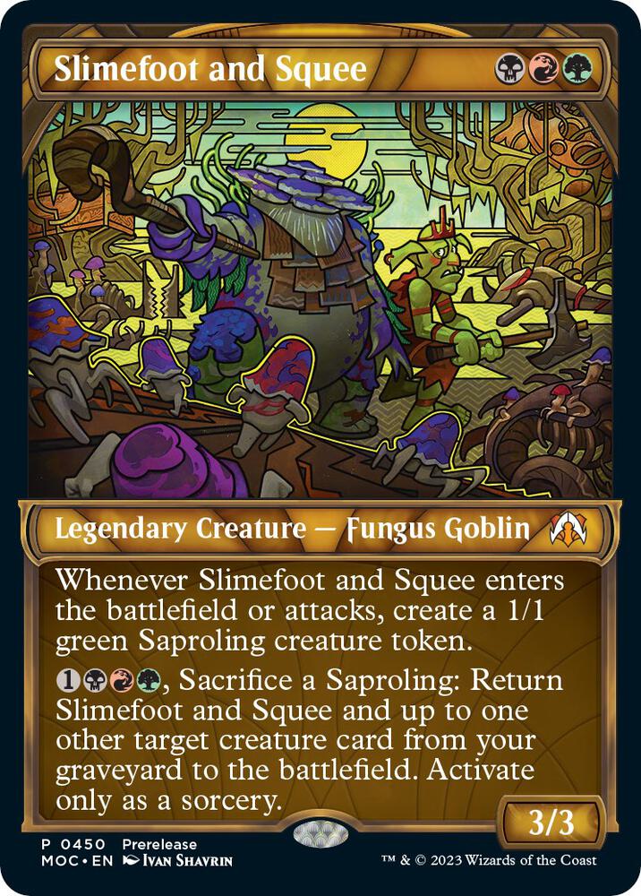 Slimefoot and Squee (Showcase) 450 Mythic Prerelease Cards NM/M