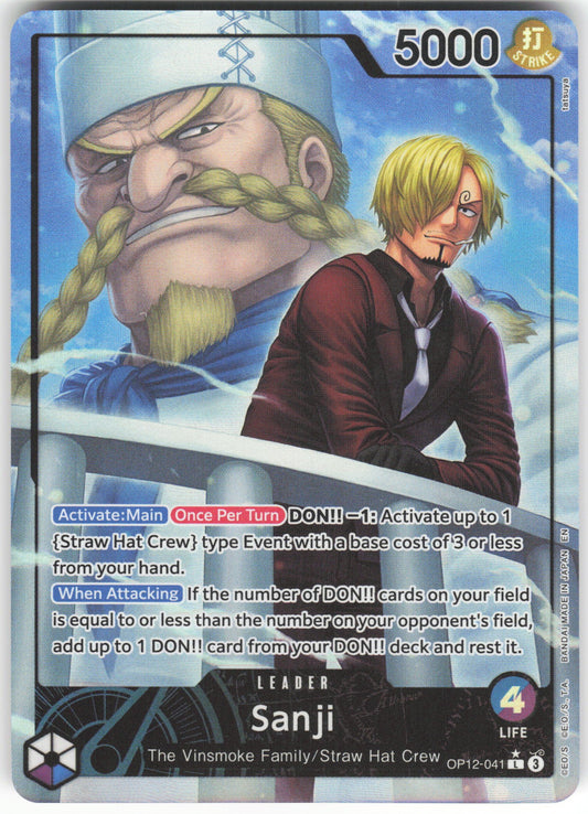 Sanji (041) (Alternate Art) L Legacy of the Master OP12-041 NM