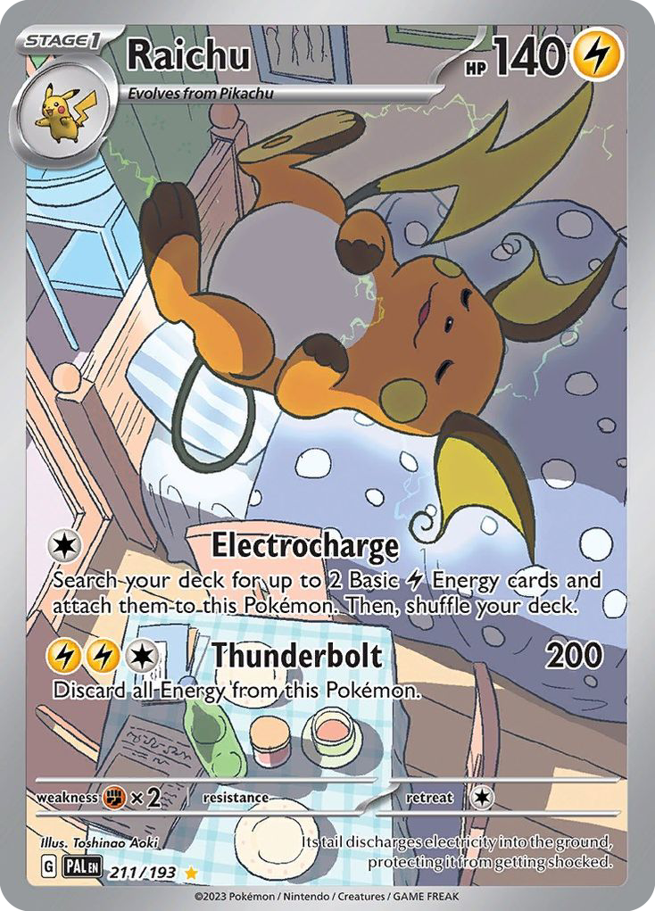 Raichu 211/193 Illustration Rare Paldea Evolved NM/M