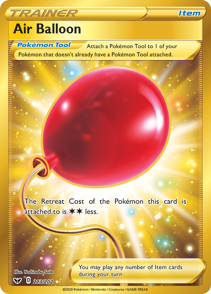Air Balloon 213/202 Secret Rare Sword & Shield NM/M